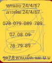 แนวทางหวยฮานอย 24/4/67 ชุดที่ 3