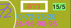 แนวทางหวยลาว 15/5/67 ชุดที่ 4