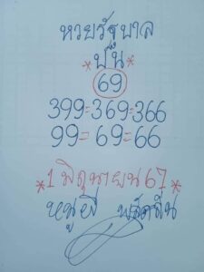 หวยหนูผีพเนจร 1/6/67
