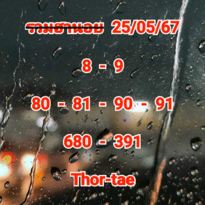 แนวทางหวยฮานอย 25/5/67 ชุดที่ 9