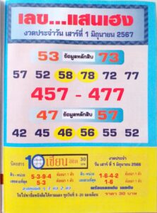เลขแสนเฮง 1/6/67