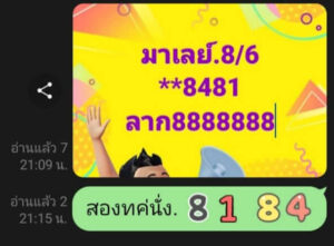แนวทางหวยมาเลย์ 8/6/67 ชุดที่ 9