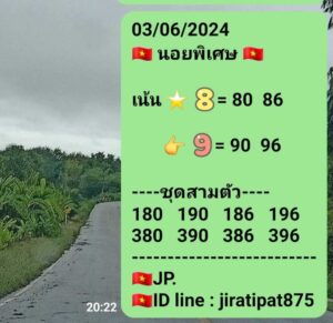 แนวทางหวยฮานอย 3/6/67 ชุดที่ 10