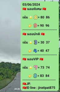 แนวทางหวยฮานอย 3/6/67 ชุดที่ 9