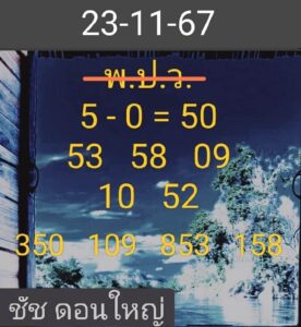 แนวทางหวยฮานอย 23/11/67 ชุดที่ 2