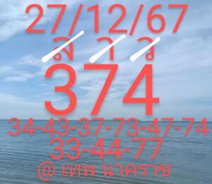แนวทางหวยลาว 27/12/67 ชุดที่ 3