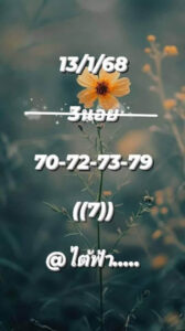 แนวทางหวยฮานอย 13/1/68 ชุดที่ 2