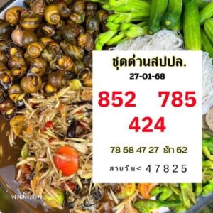 แนวทางหวยลาว 27/1/68 ชุดที่ 10