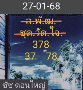 แนวทางหวยลาว 27/1/68 ชุดที่ 6