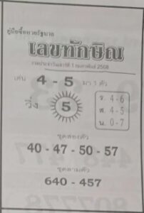 หวยเลขทักษิณ 1/2/68