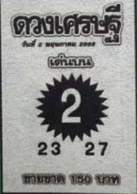 หวยดวงเศรษฐี 2/5/68