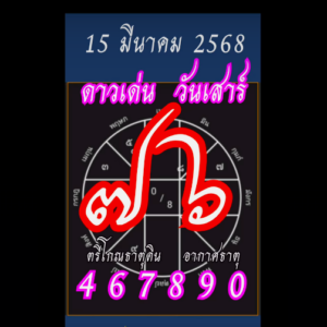 แนวทางหวยมาเลย์ 15/3/68-4
