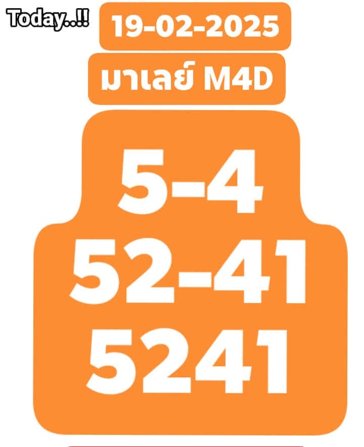 แนวทางหวยมาเลย์ 19/3/68