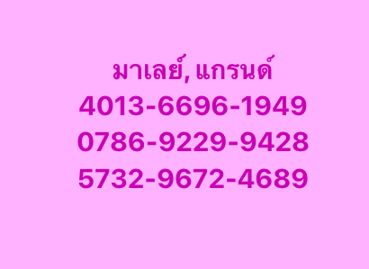 แนวทางหวยมาเลย์ 29/3/68-6