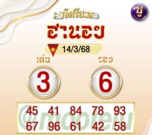 แนวทางหวยฮานอย 14/3/68-9