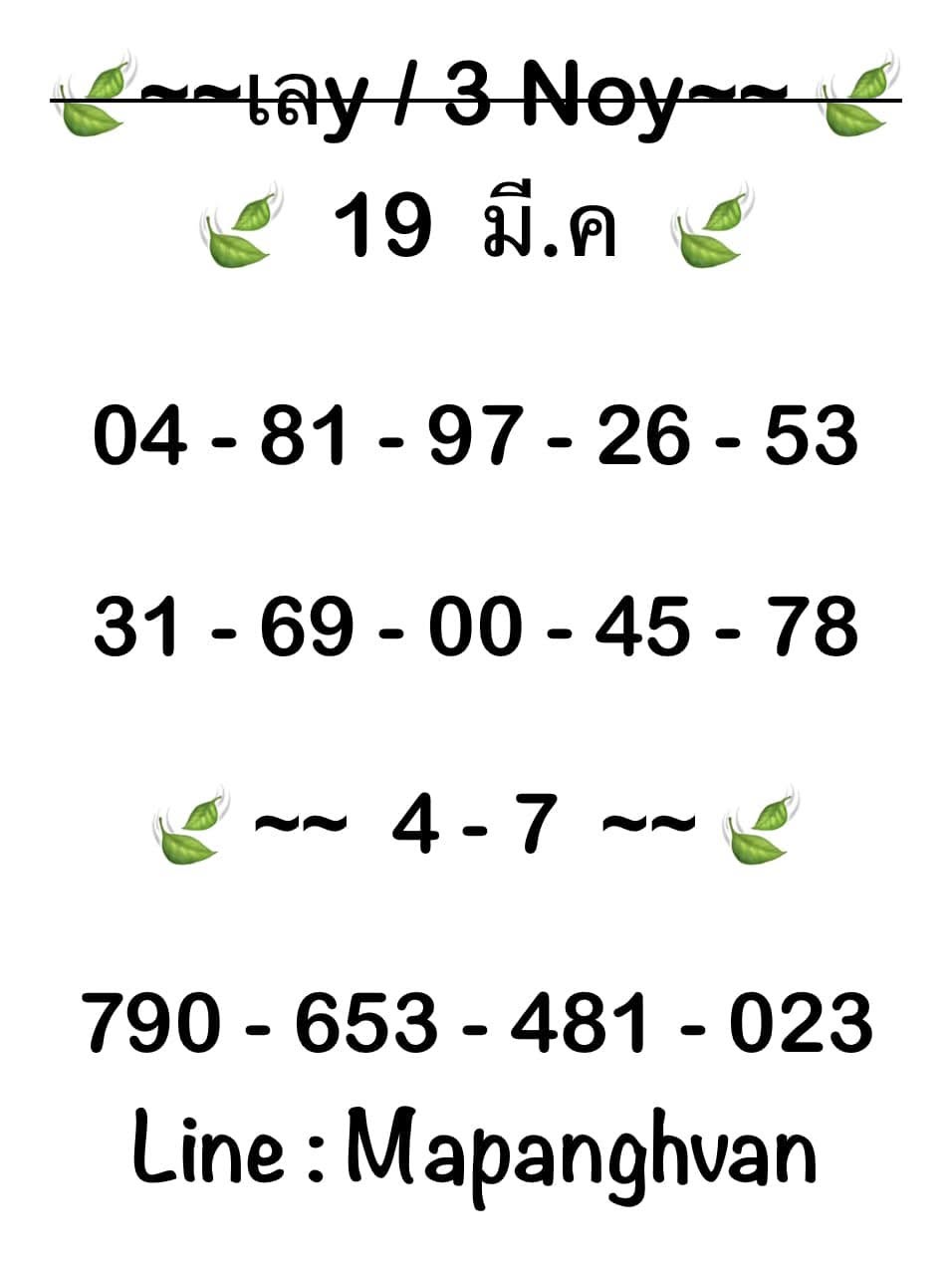 แนวทางหวยฮานอย 19/3/68-2