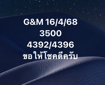 แนวทางหวยมาเลย์ 16/4/68ข/