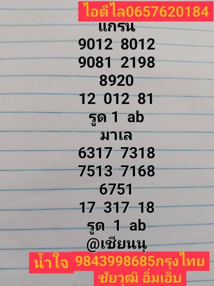 หวยมาเลย์ 25-4-68-3