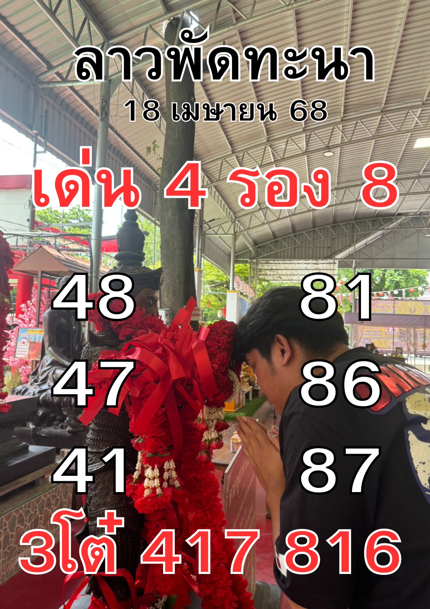 แนวทางหวยลาว 18/4/68