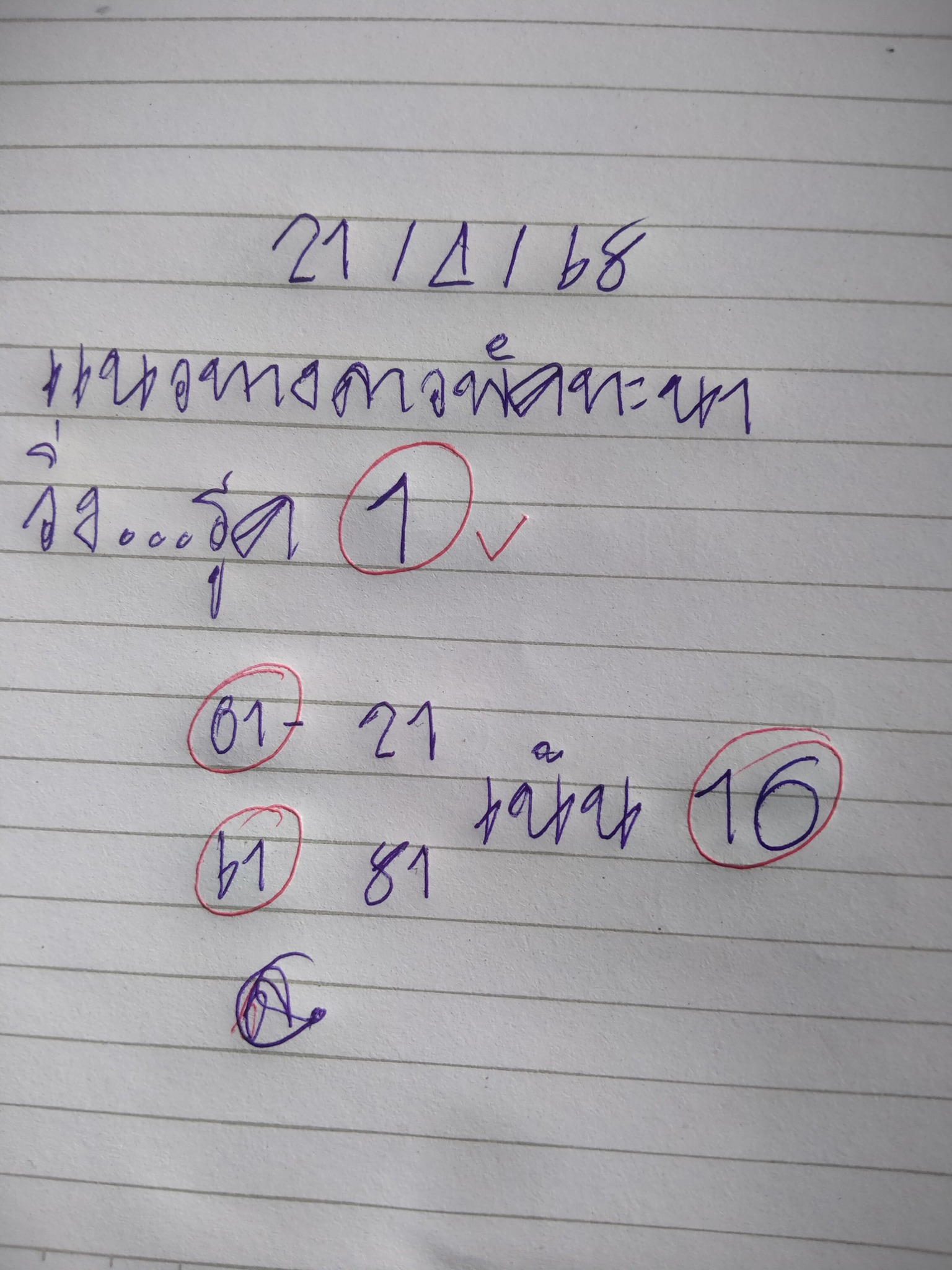หวยลาว 21-4-68-9