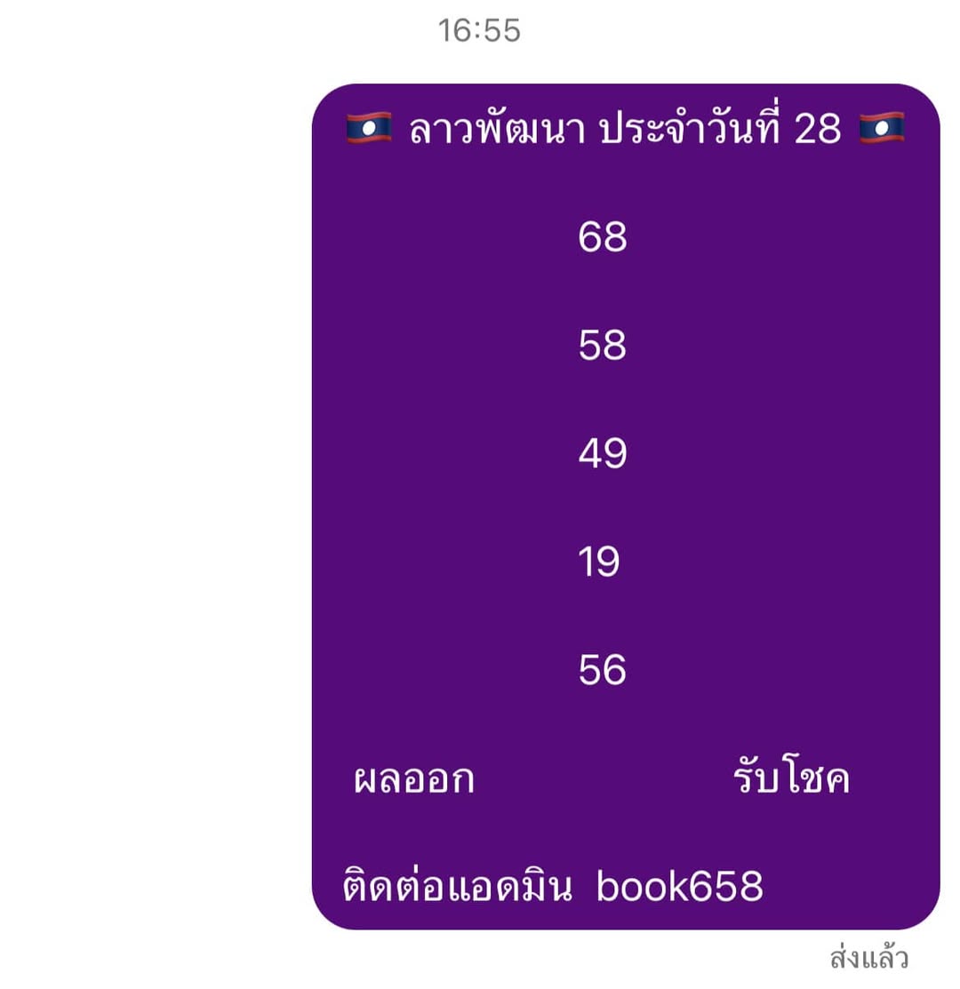 หวยลาว 28-4-68-10