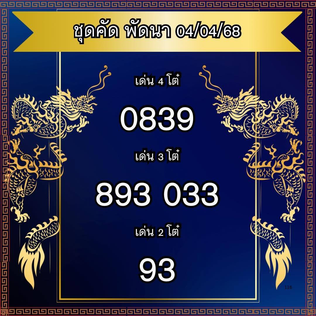 แนวทางหวยลาว 4/4/68