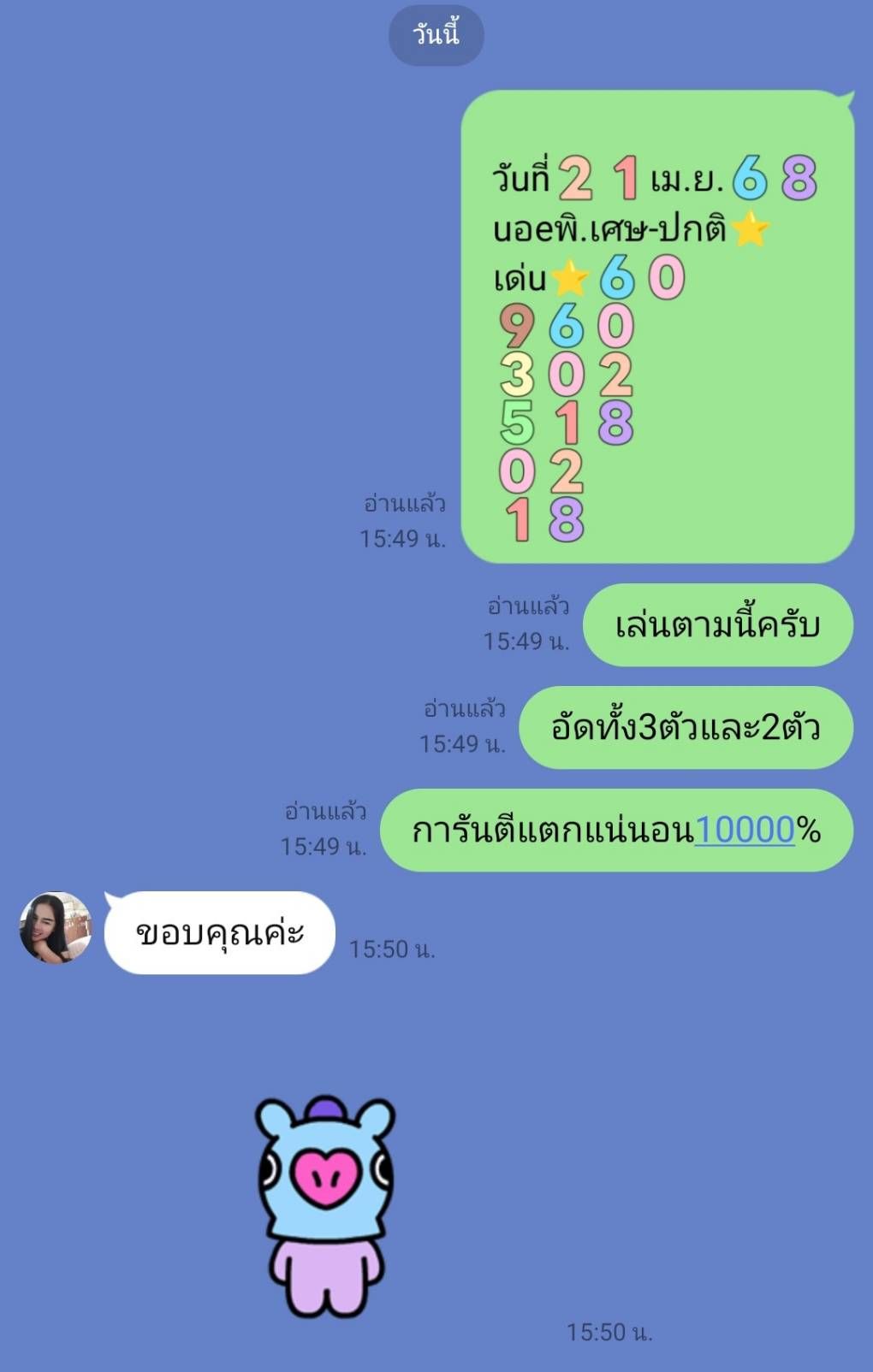 หวยฮานอย 21-4-68-6