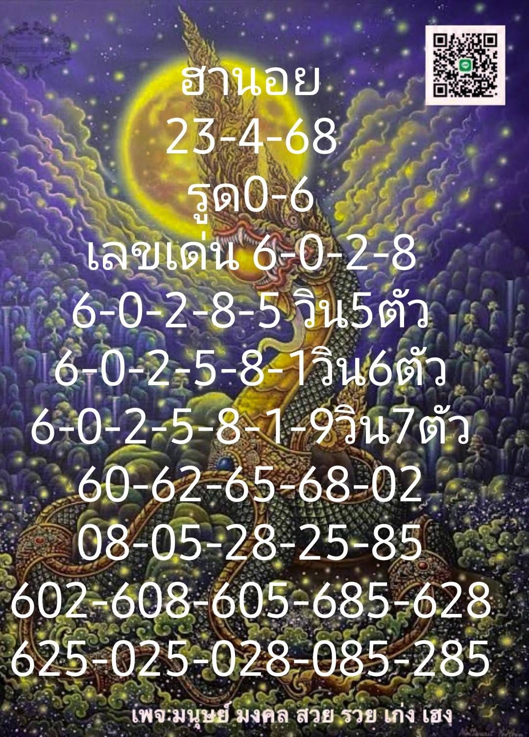 หวยฮานอย 23-4-68-8
