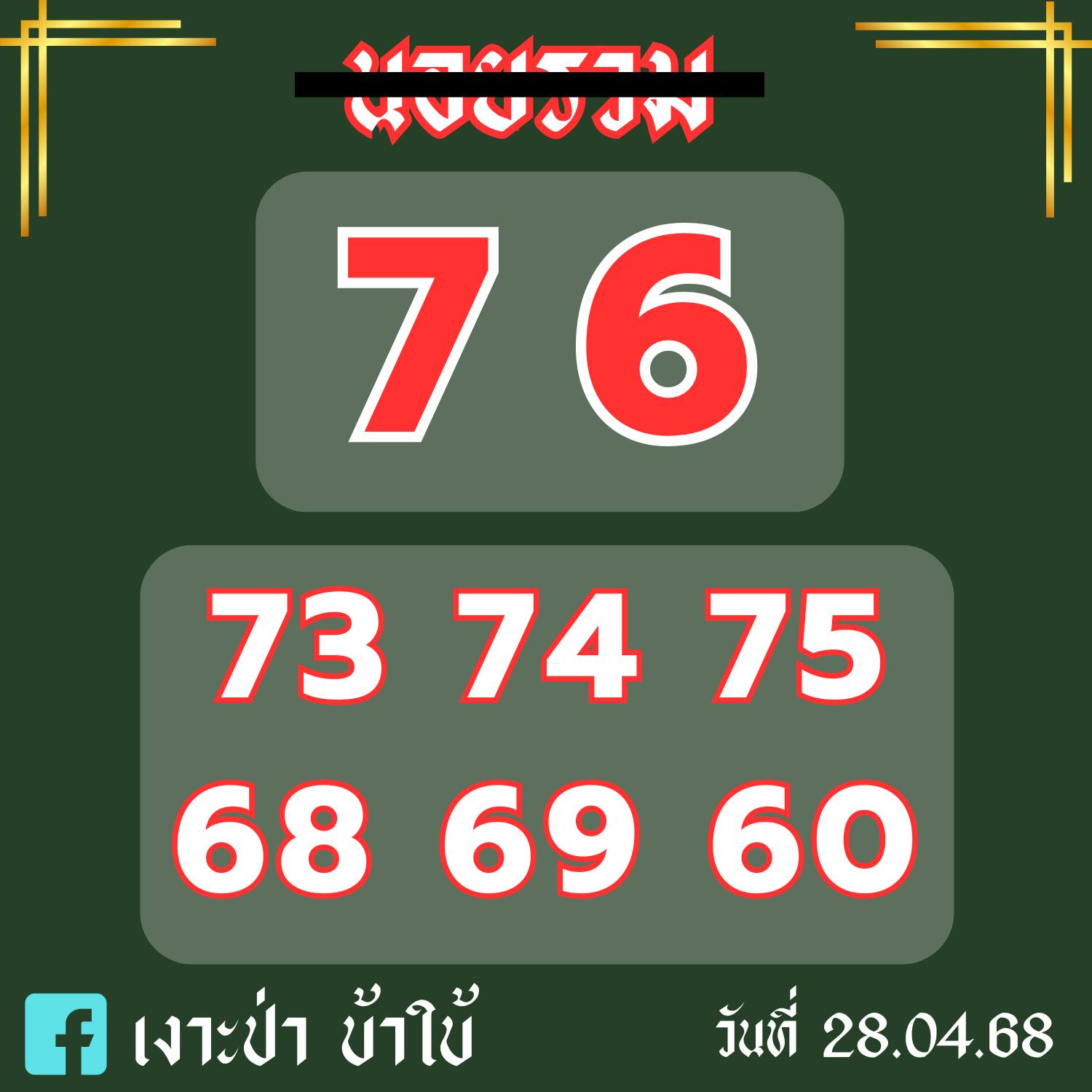 หวยฮานอย 28-4-68-9