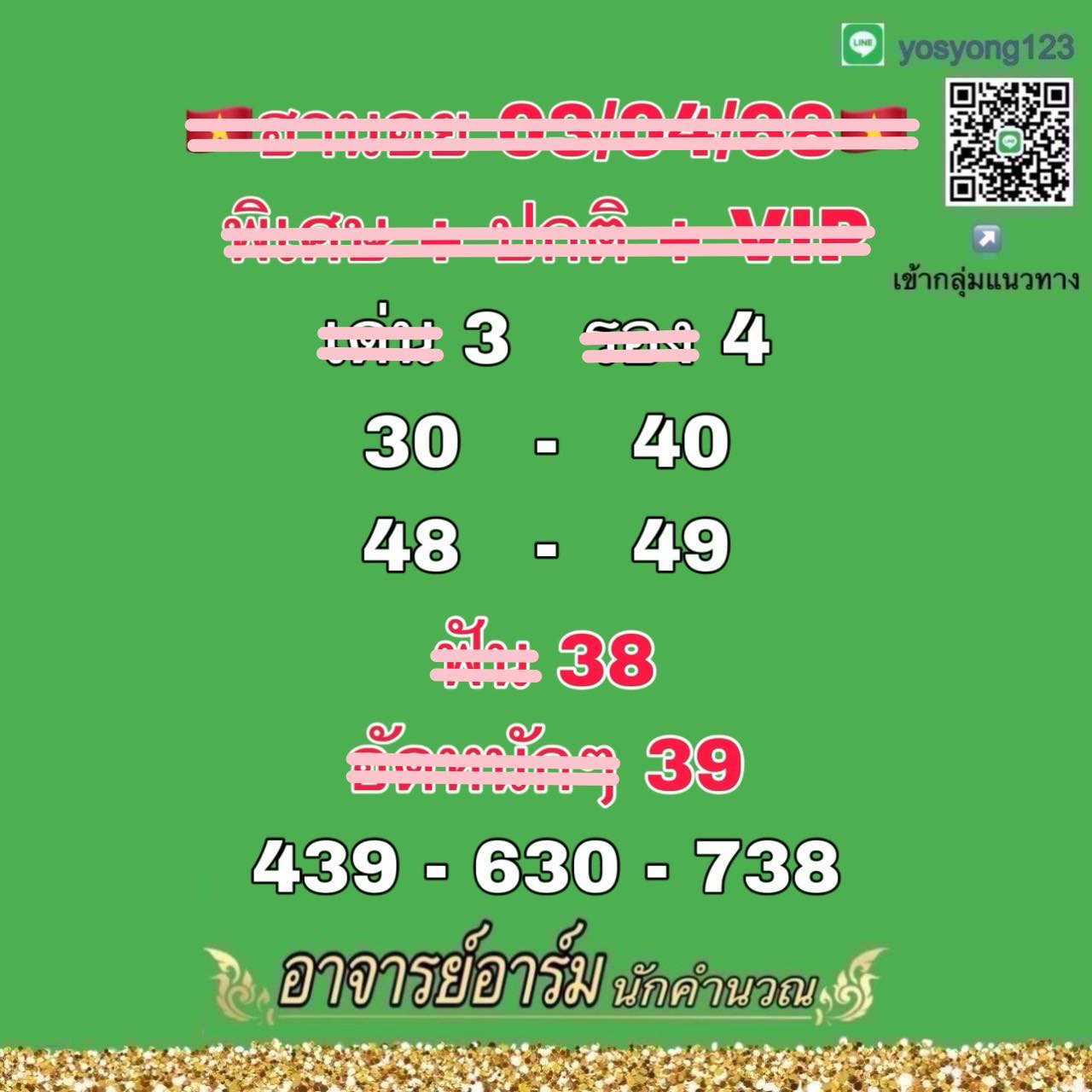 แนวทางหวยฮานอย 3/4/68-4