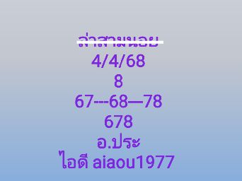 หวยฮานอย 4-4-68-6